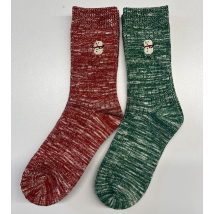 2 Pairs Holiday Socks - Gingerbread Man