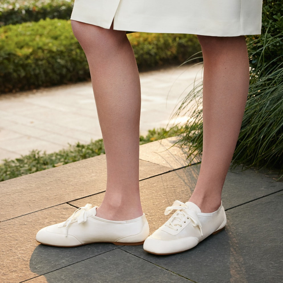 VIVAIA Cristina[Sneakerina] 크림 아이보리 제품 디테일