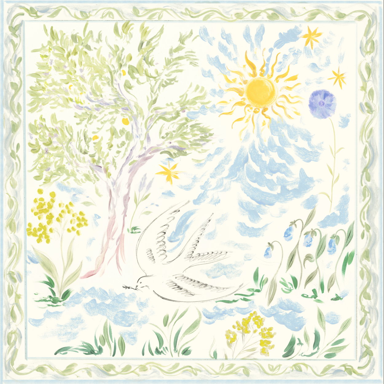 실크 스카프 (ALIZEE)