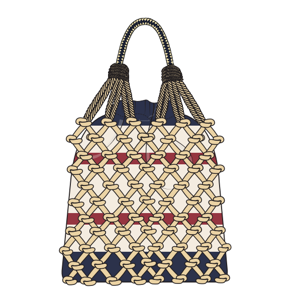 코튼 로프 네트 토트백 (Anila)